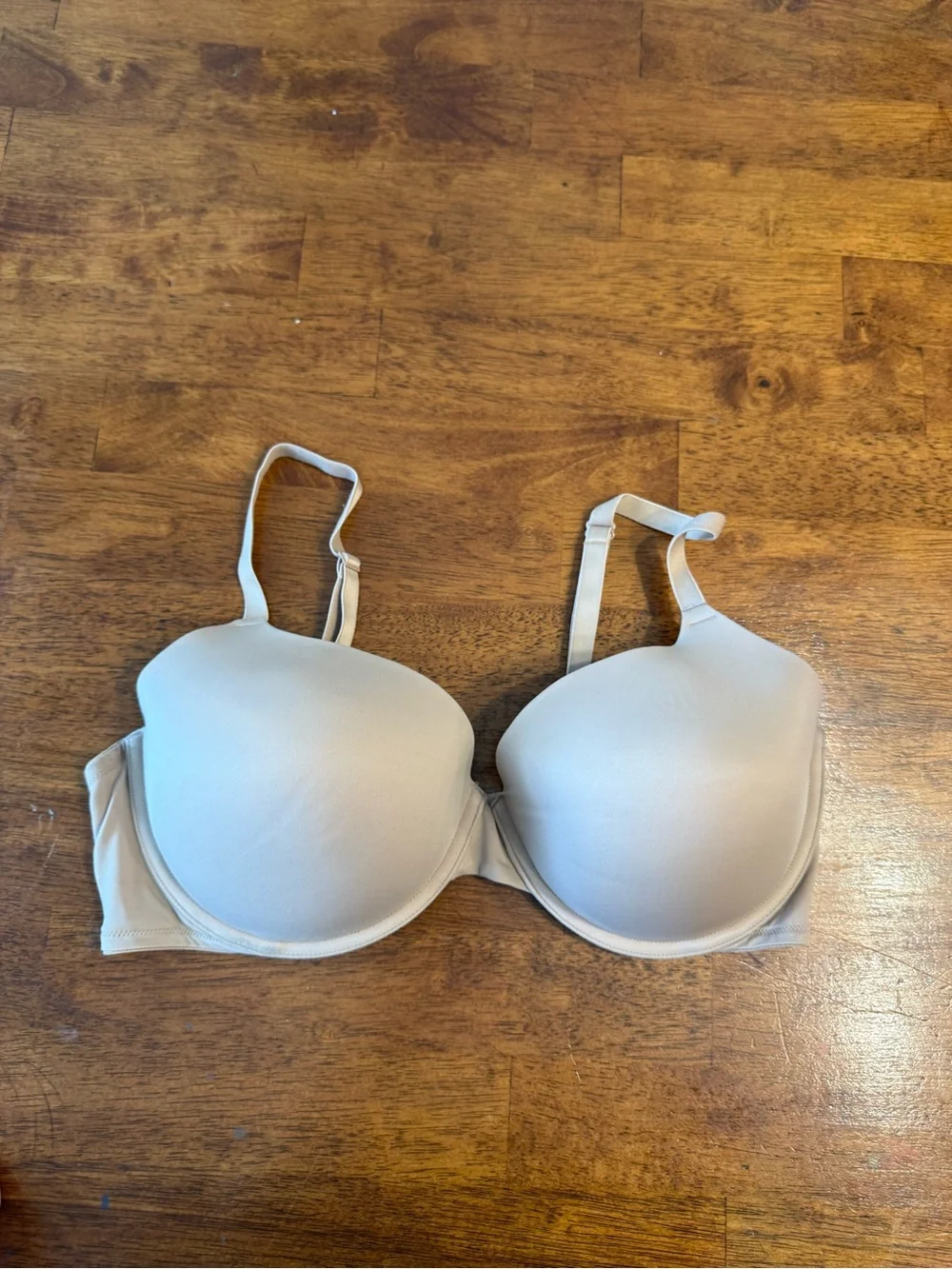 Victoria's Secret PINK Wear Everywhere T-Shirt Bra Lightly Lined Nude Beige 38DD